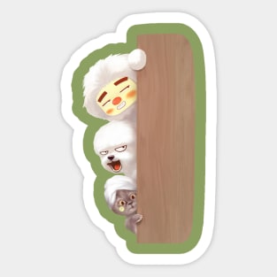 Peeking Sticker